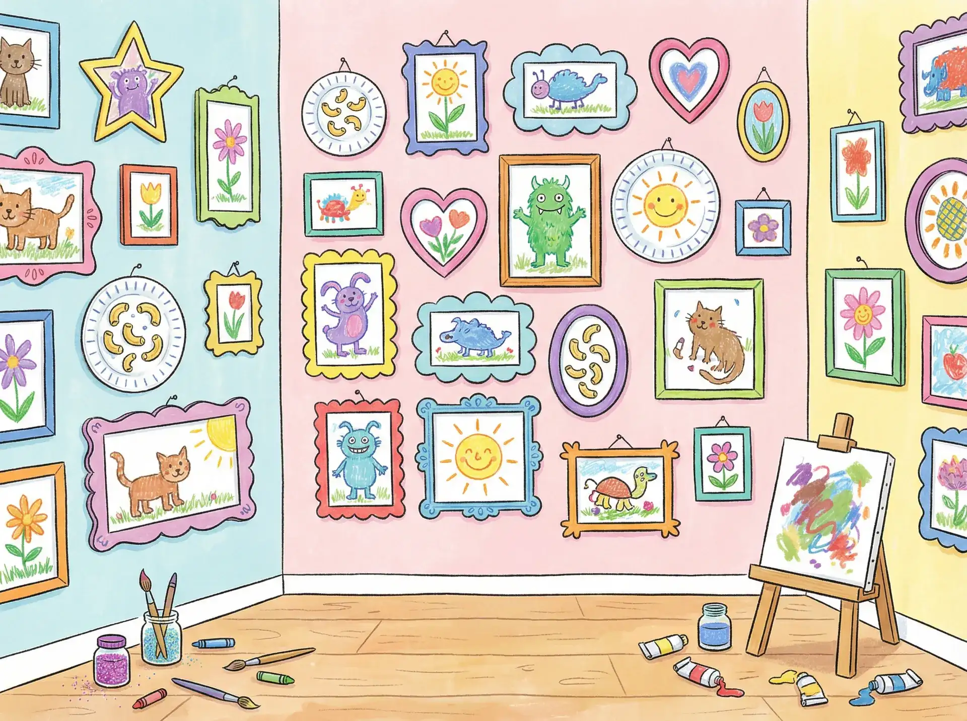 小朋友的彩色画作 - 凌晨三点3免费观看 创意展示